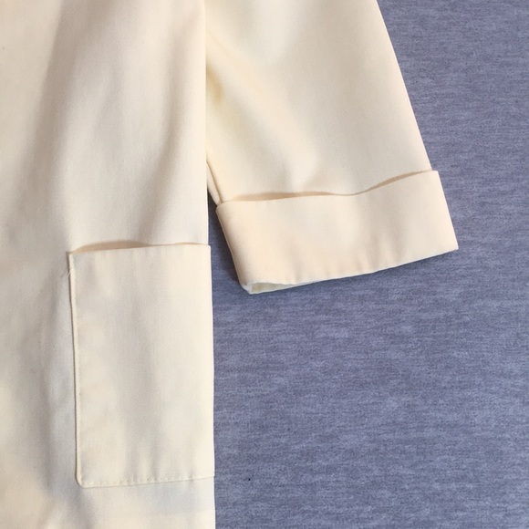 JESSICA SCOTT Spring/Summer Butter Yellow Machine Wash Unlined 2 Pocket Blazer - Picture 5 of 16